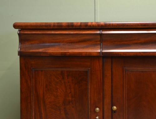 fig 2. Quality Victorian Figured Mahogany Antique Sideboard