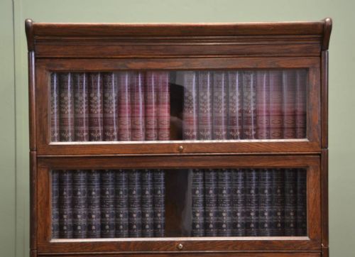 fig 2. Antique Globe-Wernicke Design Edwardian Oak Bookcase