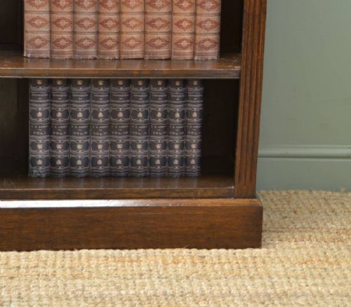 fig 1. Victorian Oak Antique Open Bookcase