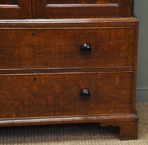 fig 2. Charming Georgian Country Oak Antique Linen Press