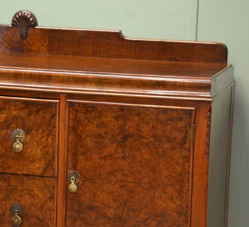 fig 2. Bargain!!!! Edwardian Figured Walnut Antique Sideboard