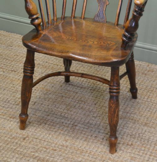fig 1. Country Georgian Antique Ash And Elm Windsor Chair