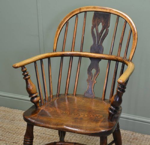 fig 2. Country Georgian Antique Ash And Elm Windsor Chair
