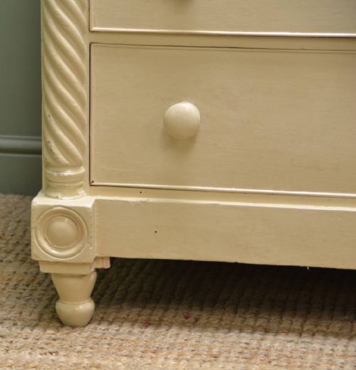 fig 1. Characterful Victorian Large Painted Antique Chest Of Drawers