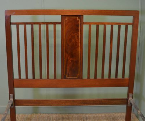 fig 2. Edwardian Mahogany Antique Bed Frame