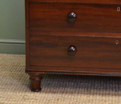 fig 1. Spectacular Georgian Solid Teak Antique Chest Of Drawers