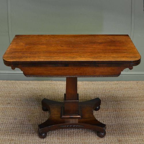 William IV Rosewood Antique Card / Side Table