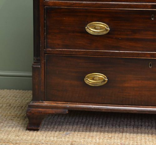 fig 1. Quality Georgian Lancashire Antique Chest Of Drawers