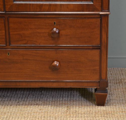 fig 1. Unusual William IV Antique Dwarf Linen Press