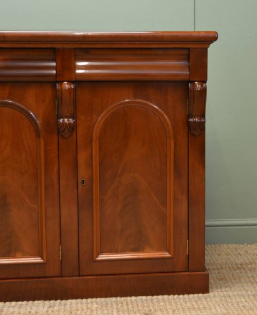 fig 1. Magnificent Quality Victorian Mahogany Antique Sideboard