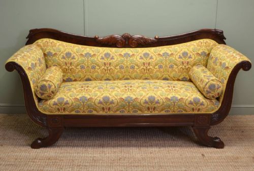 Regency Mahogany Sofa / Settee Ca 1820