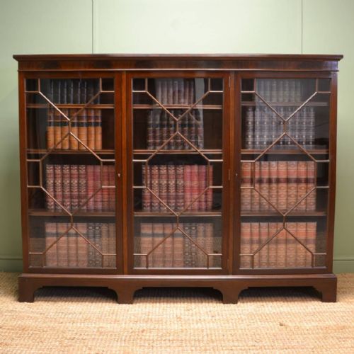 Stunning Wylie & Lochhead Antique Astragal Glazed Bookcase / Display Cabinet