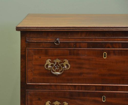 fig 2. Unusual Small Edwardian Mahogany Antique Bachelors Chest