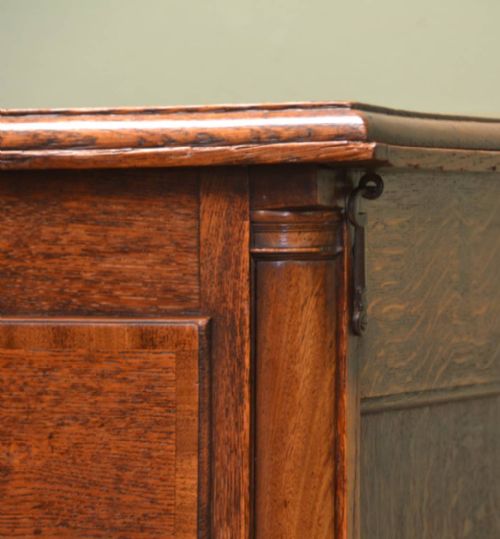 fig 2. Magnificent Georgian Antique Large Period Oak Country Lancashire Chest