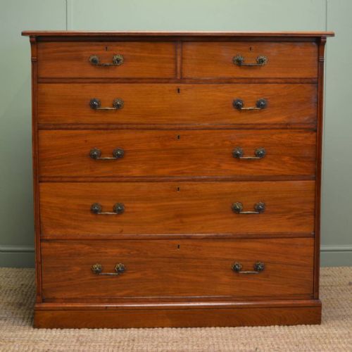 Magnificent Quality Arts and Crafts Satin Walnut Antique Chest of Drawers