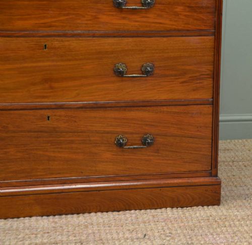 fig 1. Magnificent Quality Arts And Crafts Satin Walnut Antique Chest Of Drawers