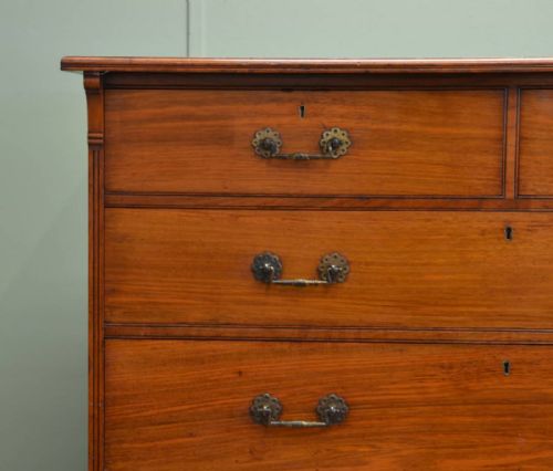 fig 2. Magnificent Quality Arts And Crafts Satin Walnut Antique Chest Of Drawers