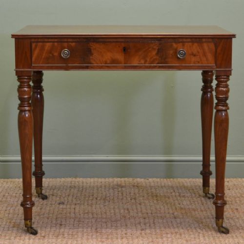 Fine Quality Regency Mahogany Antique Writing / Side Table