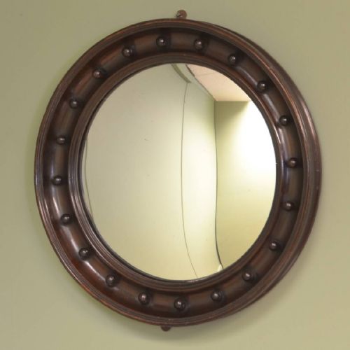 Decorative Edwardian Antique Convex Mirror