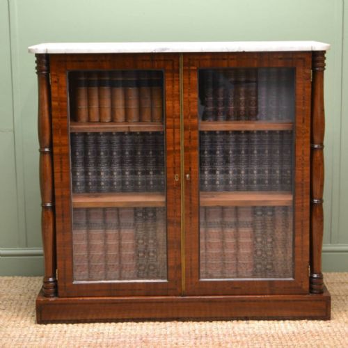 Magnificent Regency Mahogany Antique Glazed Cabinet
