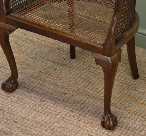 fig 1. Antique Edwardian Walnut Burgere Occasional Side Chair