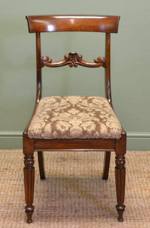fig 1. Quality Set Of Six Gillows Design William IV Antique Rosewood Dining Chairs