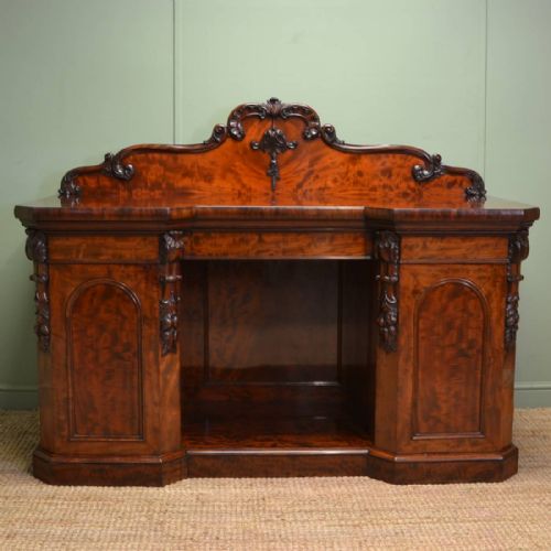 Victorian Mahogany Antique Sideboard / Chiffonier Ca 1840