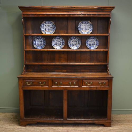 fig 1. Characterfull Period Eighteenth Century Georgian Oak Antique Dresser