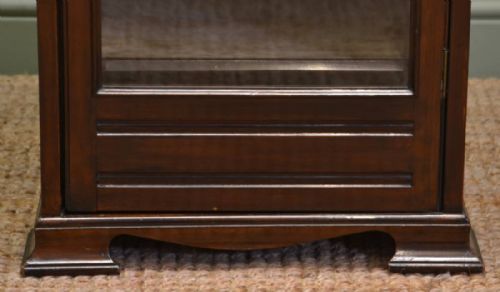 fig 1. Edwardian Antique Walnut Glazed Music Cabinet