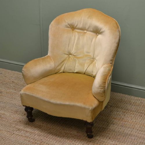 Quality Victorian Upholstered Antique Side Chair