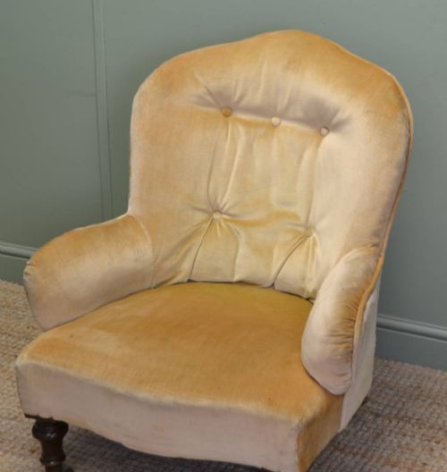 fig 2. Quality Victorian Upholstered Antique Side Chair