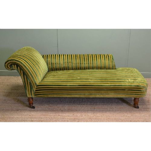 fig 1. Quality Oak Victorian Antique Chaise Lounge