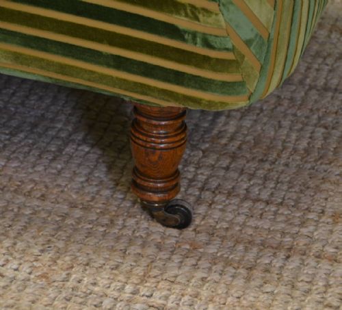 fig 2. Quality Oak Victorian Antique Chaise Lounge