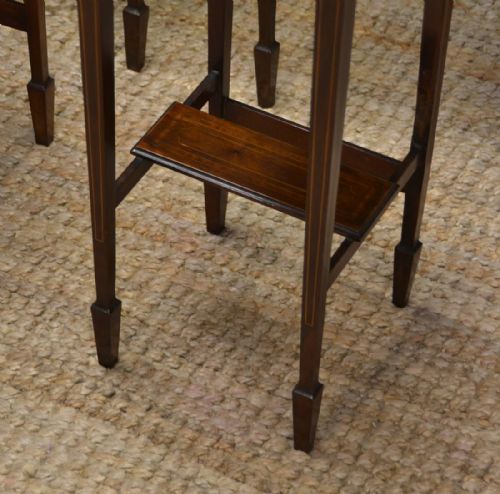 fig 3. An Edwardian Mahogany Quartetto of Antique Tables.