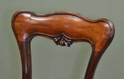 fig 2. Set Of Four Super Quality Elegant Victorian Mahogany Antique Dining Chairs