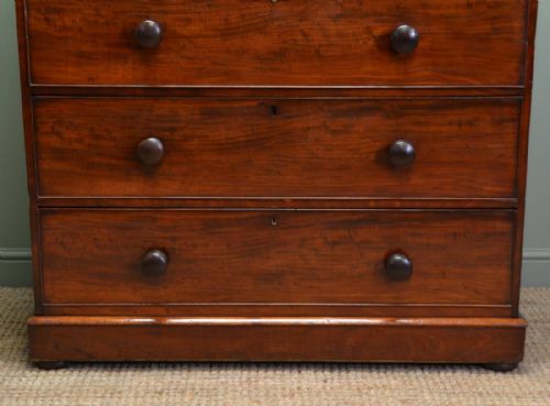 fig 1. Quality Victorian Antique Mahogany Chest of Drawers