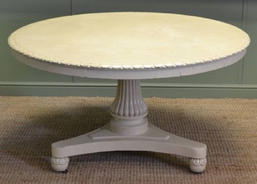 fig 1. Large Regency Circular Painted Antique Dining Table