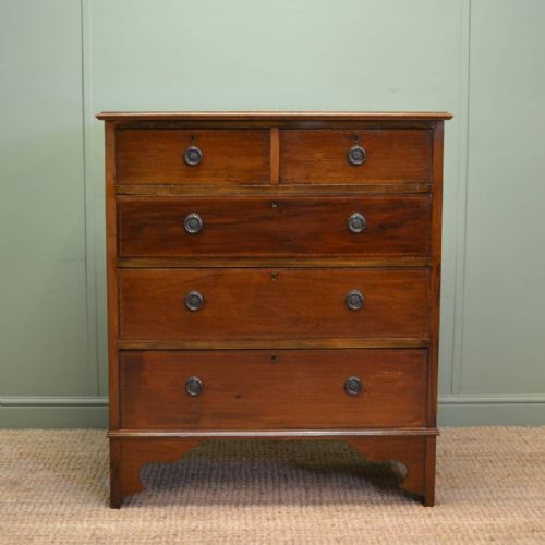 Edwardian Mahogany Antique Inlaid Chest of Drawers