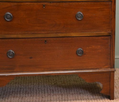 fig 1. Edwardian Mahogany Antique Inlaid Chest Of Drawers