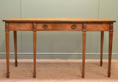 Edwardian Mellow Mahogany Antique Console Table