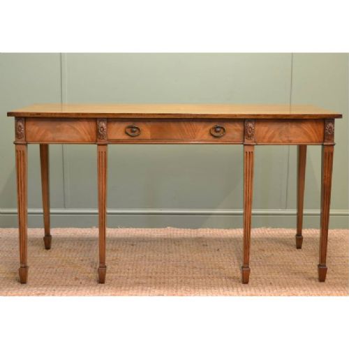 fig 1. Edwardian Mellow Mahogany Antique Console Table