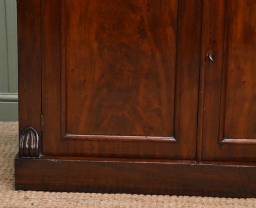 fig 1. Characterful Victorian Figured Mahogany Antique Chiffonier Cupboard