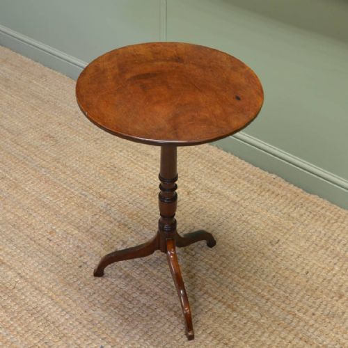 Elegant Regency Mahogany Antique Tripod / Wine / Occasional Table