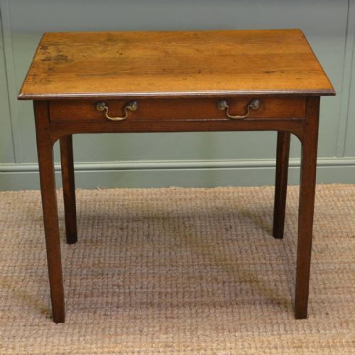 Beautiful Georgian Country Oak Antique Side Table