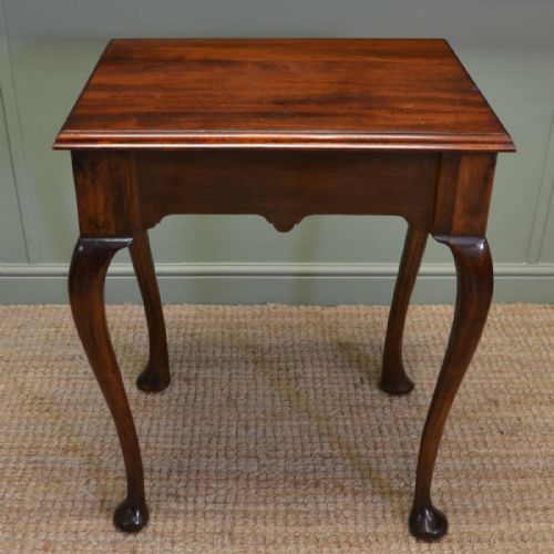Small Elegant Edwardian Walnut Antique Console / Side Table