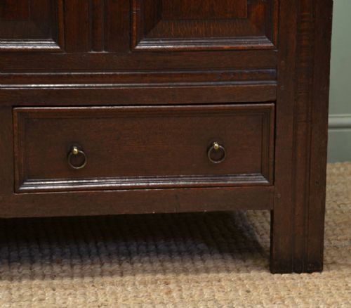 fig 1. Stunning Eighteenth Century Oak Antique Mule Chest