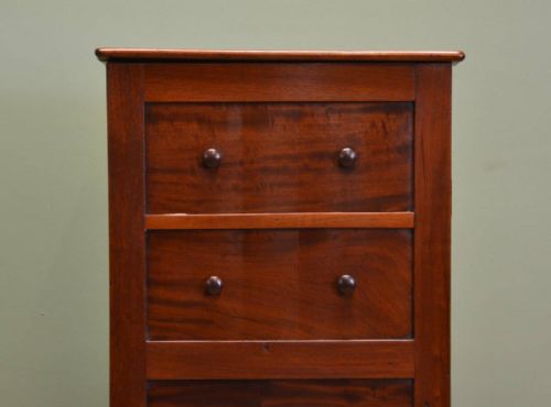 fig 2. Unique Victorian Mahogany Antique Wellington Cupboard
