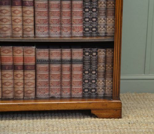 fig 1. Victorian Walnut Antique Open Bookcase