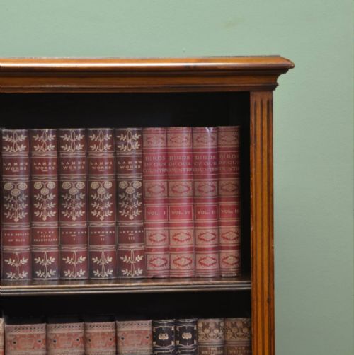 fig 2. Victorian Walnut Antique Open Bookcase