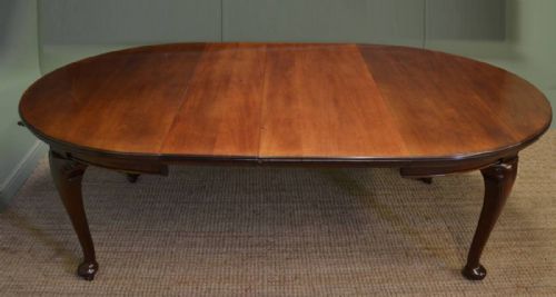 Edwardian Walnut Antique Selbat Extending Dining Table